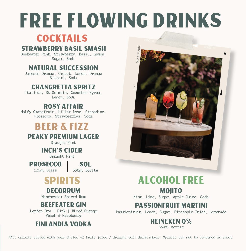 Peaky Bottomless Brunch Peaky Blinders Manchester