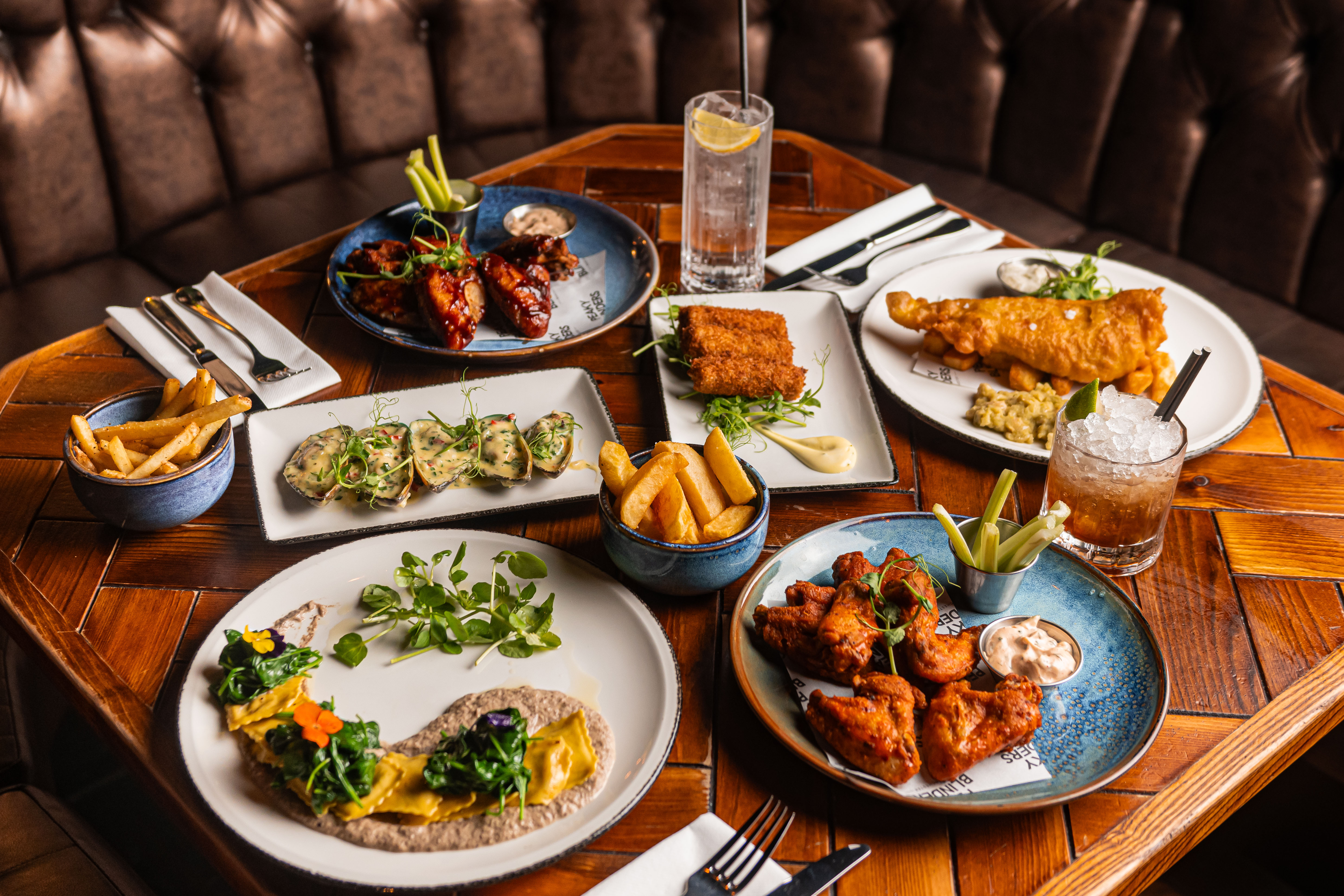 A variety of food to eat in Manchester